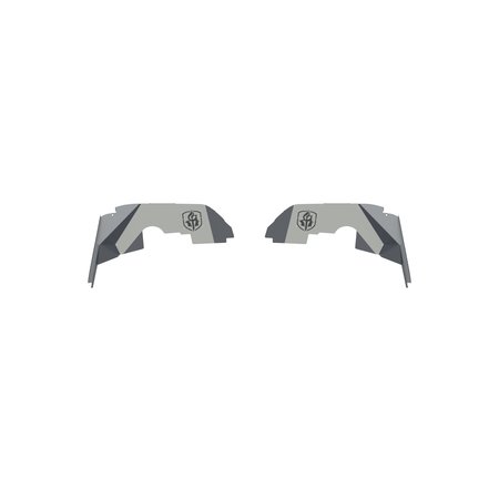 ROAD ARMOR STEALTH FRONT FENDER LINER JL BODY ARMOR RAW STAINLESS STEEL(GAS ONLY) 518LFF0Z
